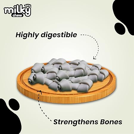 Dogaholic Milky Chews Knotted Bone Dog Treats (15 Pieces)
