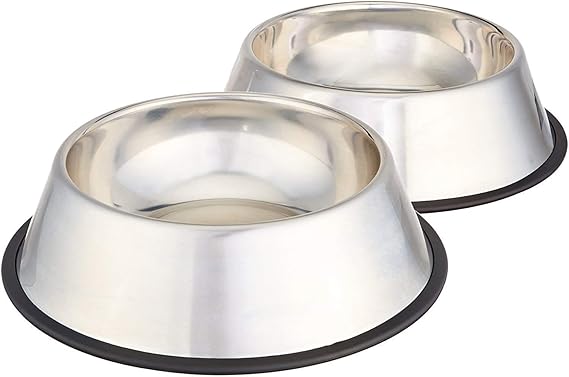 Stainless Steel Non-Skid Pet Dog Water And Food Bow Large Size