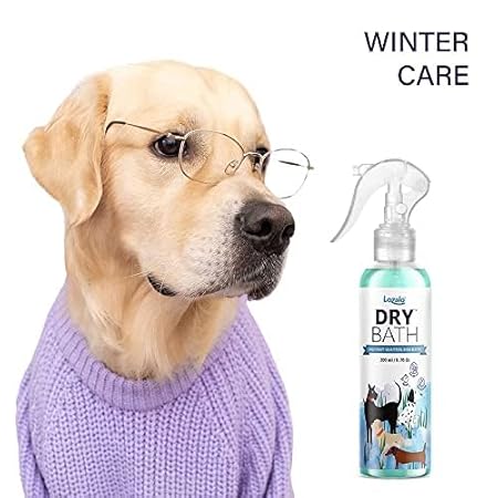 Lozalo Dry Pet Shampoo - 200 Ml | Instant Waterless Shampoo For Dogs, Cats & Puppies, Dry Pet Shampoo Spray | Paraben Free, Ph Balanced, Easy To Use, For All Pet Breeds - M