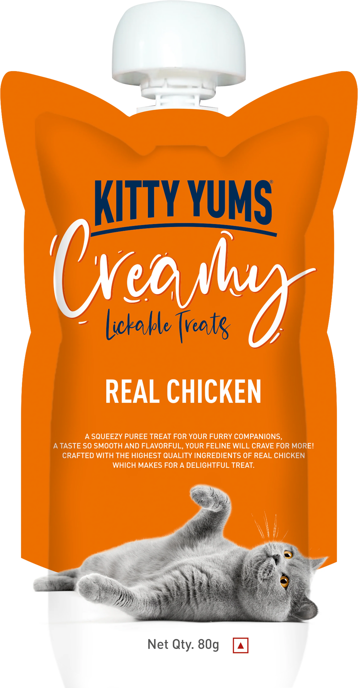 Kitty Yums Real Chicken Creamy Lickable Cat Treats