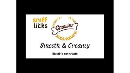 Gnawlers Lickable Wet Creamy Cat Treats with Tasty Chicken & Liver Flavour for Adult & Senior Cats, Healthy Cat Treat