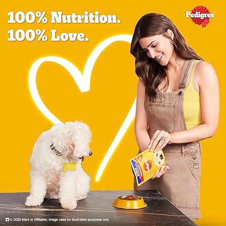 Pedigree Adult Wet Dog Food, Chicken & Liver Chunks in Gravy, 70 g (Pack of 30), Complete & Balanced Meal for Adult Dogs