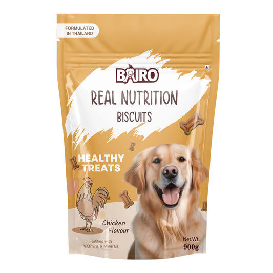 Bairo Healthy Dog Biscuit Treats – Chicken Flavour - 900g Pack