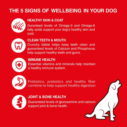 BAIRO Meat and Rice Adult 3kg Pack Dry Dog Food Complete and Balanced Nutrition for All Dogs, Protein and Essential Nutrients for Optimal Health