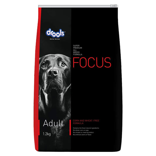 Drools Focus Adult Super Premium Dog Food, 1.2kg