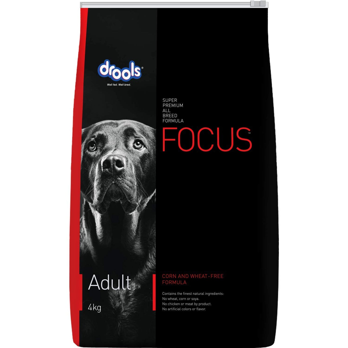 Drools Focus Adult Super Premium Dry Dog Food, Chicken, 4kg