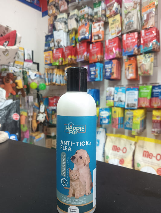 Happie Fur Anti Tick & Flea Shampoo 300ml