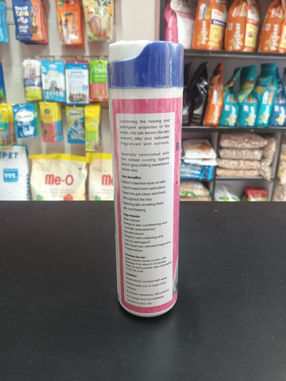 Happie Fur Rose & Sandal Talc Dry Grooming Powder