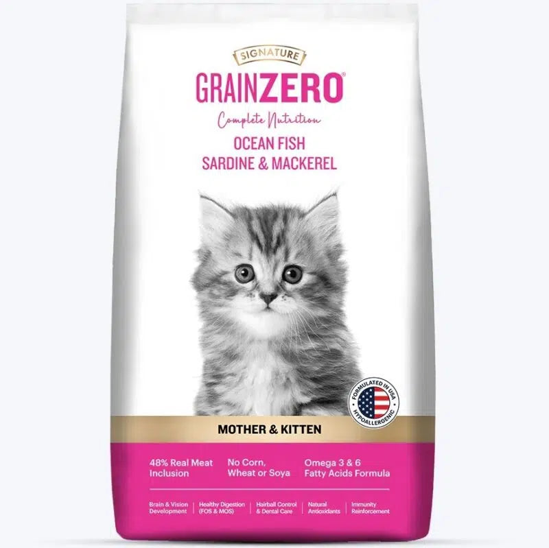 Signature Grain Zero 3kg all breed Mother & Kitten food