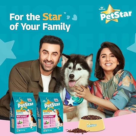 PETSTAR Mankind 3kg Adult Dry Dog Food (Buy 1 GET 1 Free) | Meat Flavour | Clinically Tested | Power of 20+ Ingredients