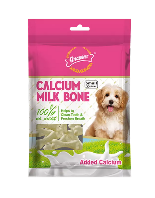 Gnawlers Calcium Milk Bone veg Dog Treat – 32 Pcs