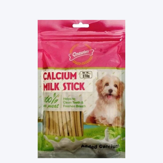 Gnawlers Calcium Milk Stick Dog veg Treat – 270 g