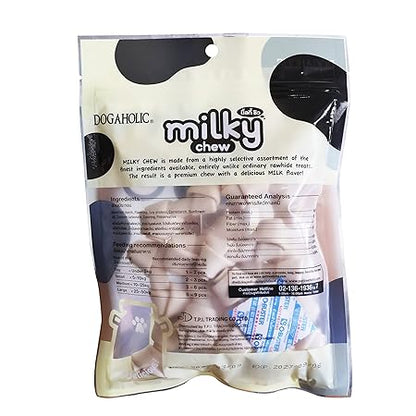 Dogaholic Milky Chews Knotted Bone Dog Treats (15 Pieces)