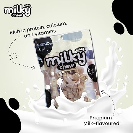 Dogaholic Milky Chews Knotted Bone Dog Treats (15 Pieces)