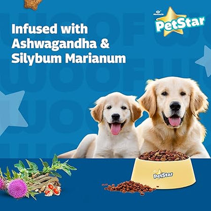 Mankind PetStar Starter Dry Dog Food (High Protein) for Mother & Puppy, 3kg (Pack of 2)| Improves Muscle & Strength, Supports Immunity, Protects Liver & Kidney