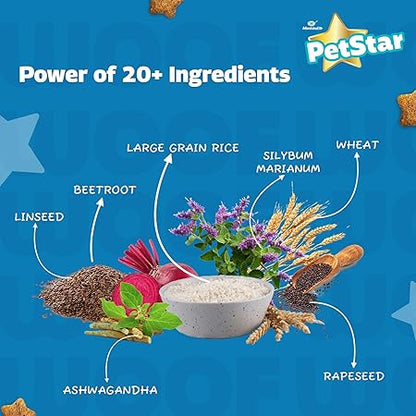 Mankind PetStar Starter Dry Dog Food (High Protein) for Mother & Puppy, 3kg (Pack of 2)| Improves Muscle & Strength, Supports Immunity, Protects Liver & Kidney