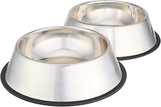 Stainless Steel Non-Skid Pet Dog Water And Food Bow Small Size
