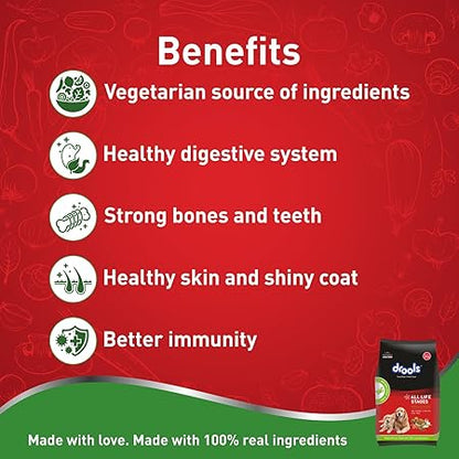 Drools Dry Dog Food All Life stages 100% Vegetable,10Kg Pack, All Life Stages