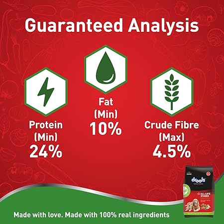 Drools Dry Dog Food All Life stages 100% Vegetable,10Kg Pack, All Life Stages