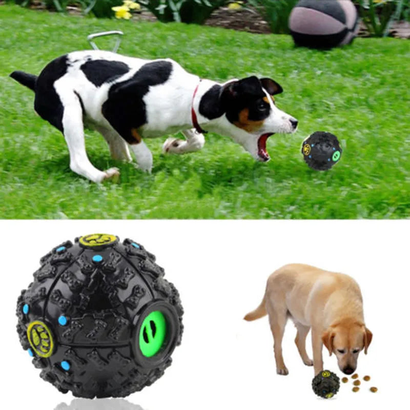 Dog Toys Pet Puppy Sound ball leakage Food Ball sound toy ball Pet Dog Cat Squeaky Chews Puppy Squeaker Sound Pet Supplies