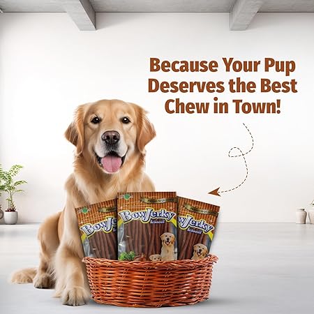 Bow Jerky Chicken Liver Dog Treat 100% Pure Cage-Free Chicken Perfect for Training Reward, Stick Style Melt-in Mouth Protein Rich Snacks for Dogs, 200 gm