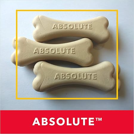 Drools Absolute Dog Bone Treats, Milk Flavour 300G 20Peices Jar, All Life Stages