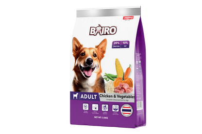 Bairo Chicken & Vegetables Recipe, Adult Dog Food Complete and Balanced for All Dog Food 1.1Kg