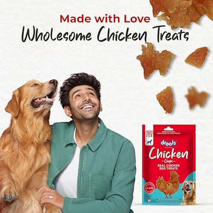 Drools Real Chicken Chips, Dog Treats, 70gm | Rich in Protein, No Artificial Preservatives | Best for Training & Bonding | for Puppy & Adult | Formulated in USA | Premium Treats |