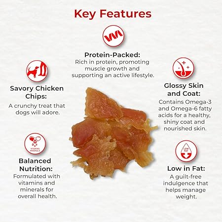 Drools Real Chicken Chips, Dog Treats, 70gm | Rich in Protein, No Artificial Preservatives | Best for Training & Bonding | for Puppy & Adult | Formulated in USA | Premium Treats |