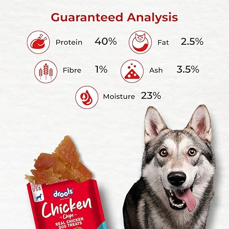 Drools Real Chicken Chips, Dog Treats, 70gm | Rich in Protein, No Artificial Preservatives | Best for Training & Bonding | for Puppy & Adult | Formulated in USA | Premium Treats |