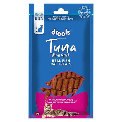 Drools Real Tuna Mini Sticks, Cat Treats, 35gm | Rich in Protein, No Artificial Preservatives | Best for Training & Bonding | for Kitten & Adult | Formulated in USA | Premium Treats |