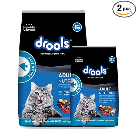 Drools Adult(+1 year) Dry Cat Food, Ocean Fish, 1.2 kg