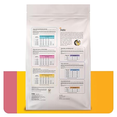 Fidele+ Dry Dog Food 1 Kg Small & Medium Breed Puppies Complete & Balanced Diet Supports Growth, Energy, Joints & Immunity No Artificial Flavours, Preservatives