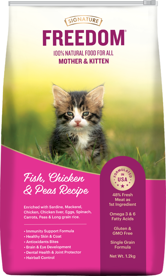 Freedom  MOTHER & KITTEN cat  1.2kg