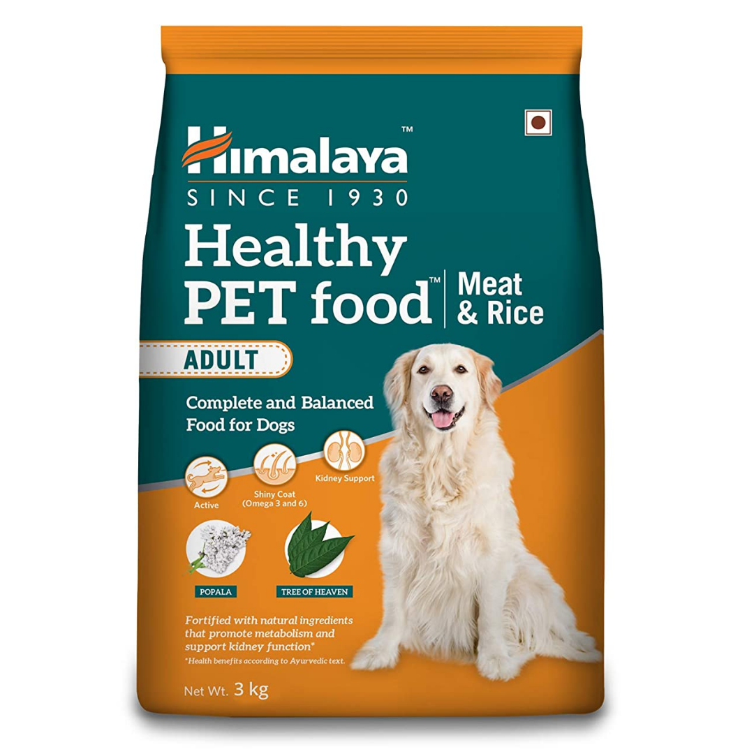 Himalaya Healthy Pet Food | Chicken & Pumpkin Flavor | For Healthy Appetite & Shiny coat |100% Complete & Balanced Food for Adult Dogs | 3 kg Pack