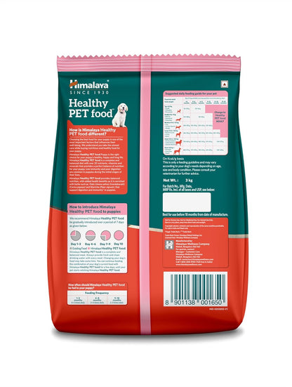 Himalaya Healthy Puppy Dry Dog Food, Chicken & Milk 3Kg