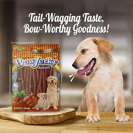 Rena Bow Jerky Dog Treats for All Life Stages - Protein Rich Chicken Stick for Training, Reward and Snacking, 200 gm