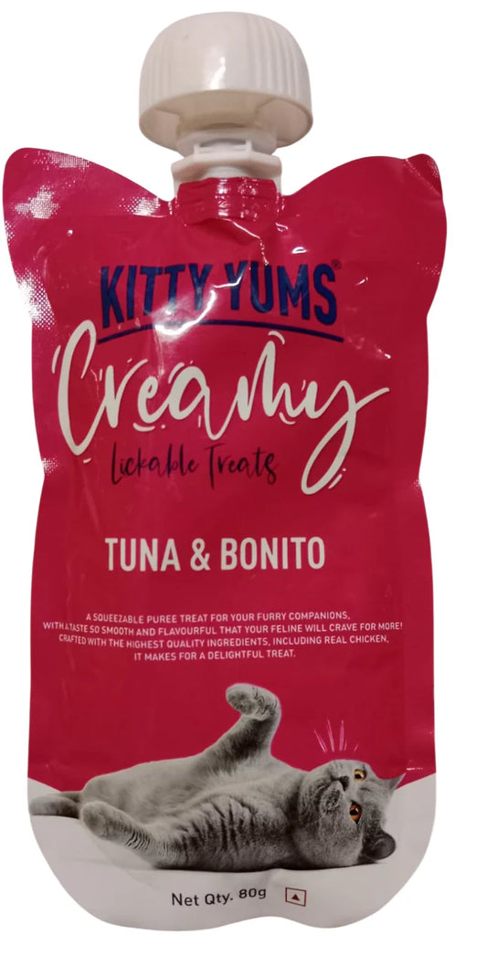 Kitty Yums Tuna & Bonito Creamy Lickable Cat Treats