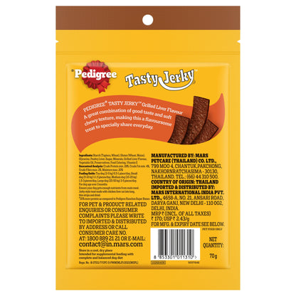PEDIGREE TASTY JERKY Adult Dog Treat, Grilled Liver
