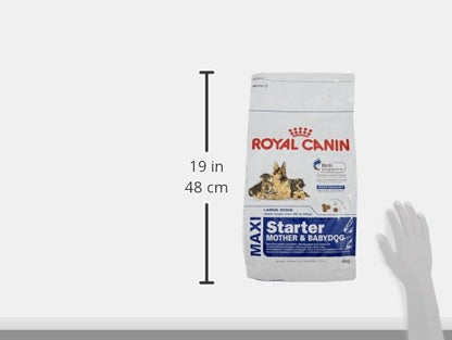 Royal Canin Maxi Starter, Mother & Babydog Food, 4 Kg, Dry Food, Supports Complex Natural Defence & digestive health, Provides Gestation/Lactation Support, Supports Easy rehydration