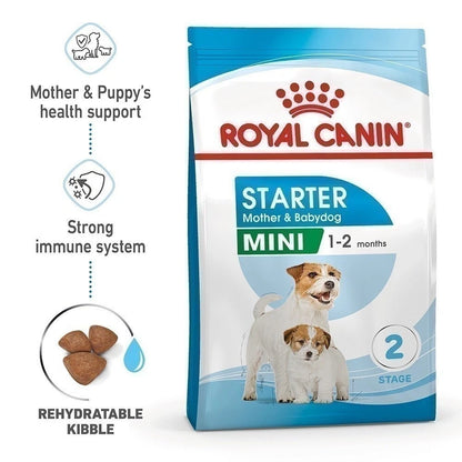 1kg Royal Canin Mini Starter Mother & Baby Dog Dry Food for Small Breeds 1-2 months
