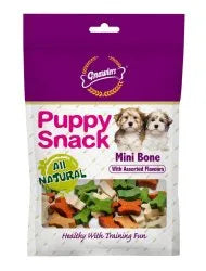 Gnawlers Puppy Snack Mini Bones with Assorted Flavours, 400gm