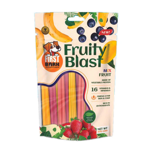 First Bark Fruity Blast Mix Fruit Dog Treats 225gram