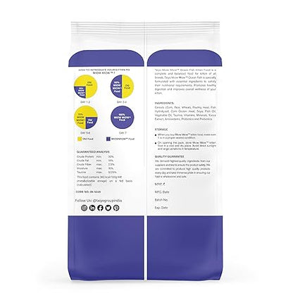 Taiyo Miow Miow Kitten Ocean Fish, Dry Cat Food, Complete and Balanced Diet, Formulated with The Finest Natural Ingredients, Vitamins and Minerals, 1 Kg