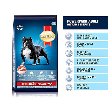 Smart Heart Dry Adult Dog Food Power Pack 3 Kg