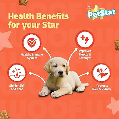 Mankind Petstar Puppy Dry Dog Food (High Protein) Chicken & Wheat Flavor, 3kg (Pack of 2)| Improves Muscle & Strength, Supports Immunity, Protects Liver & Kidney