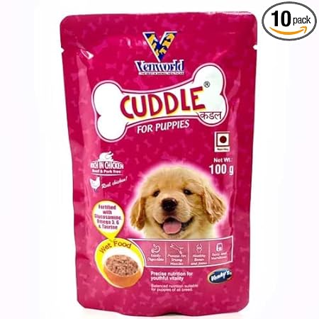 Venworld Cuddle Gravy, Wet Dog Food, For Puppy, Rich In Chicken 100 Gms(Pack Of 10)