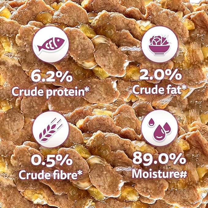 Whiskas Adult (1+ Years) Wet Cat Food, Chicken in Gravy, 80 g, Hydrating Food Made With Real Chicken, 100% Complete & Balanced Nutrition for Adult Cats