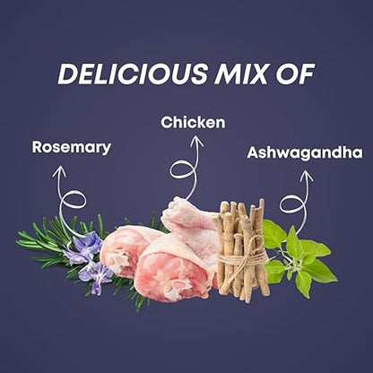 SmartDog Smartstix Chewy Meat Sticks, 85g - High Protein Dog Treats, Real Chicken, 3 Flavors, Ziplock Pack