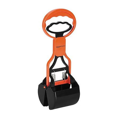 Amazon Basics Folding Jaw Clamp Poop Scooper | Pet Waste Picker | Medium